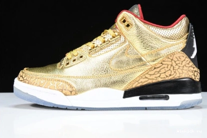 JORDAN AIR 3 2020 JHT GOLD OSCARS 1001